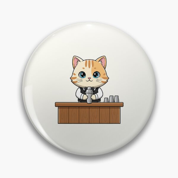 Item preview, Cute Bartender Cat designed and sold by HoopeStylee.
