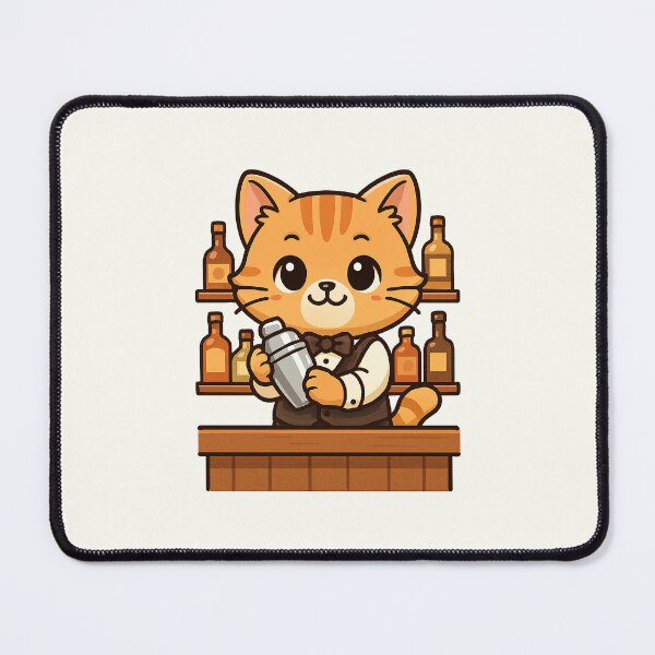 Item preview, Bar Cat Bartender designed and sold by HoopeStylee.
