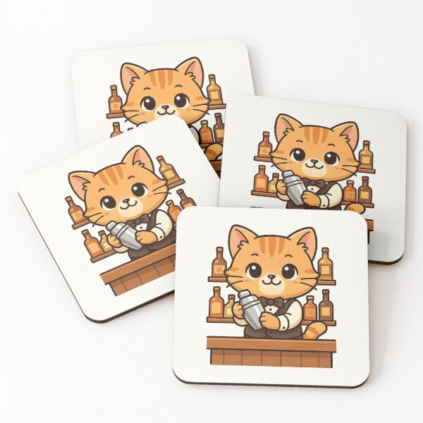 Item preview, Bar Cat Bartender designed and sold by HoopeStylee.