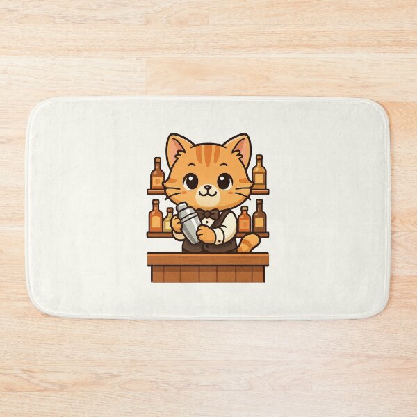 Item preview, Bar Cat Bartender designed and sold by HoopeStylee.