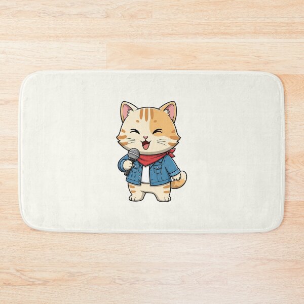 Item preview, Cute Singer Cat designed and sold by HoopeStylee.