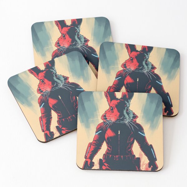 Item preview, black rabbit superhero designed and sold by owi-art.