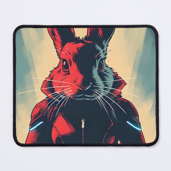 Item preview, black rabbit superhero designed and sold by owi-art.