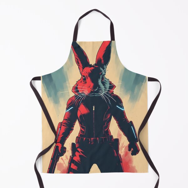 Item preview, black rabbit superhero designed and sold by owi-art.