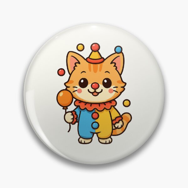 Item preview, Cute Clown Cat designed and sold by HoopeStylee.