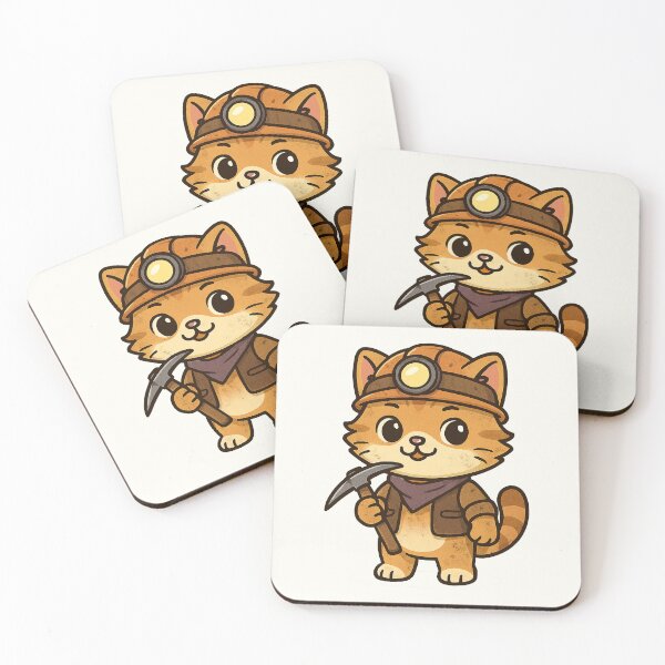 Item preview, Cute Miner Cat designed and sold by HoopeStylee.