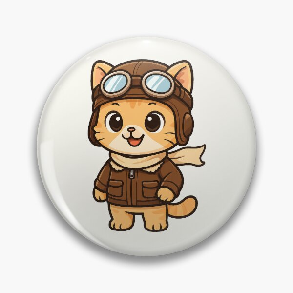 Item preview, Cute Aviator Cat designed and sold by HoopeStylee.