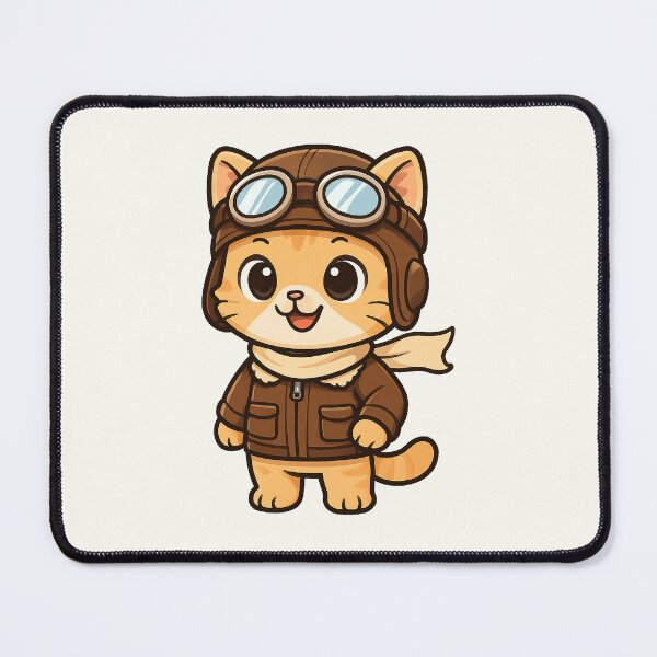 Item preview, Cute Aviator Cat designed and sold by HoopeStylee.