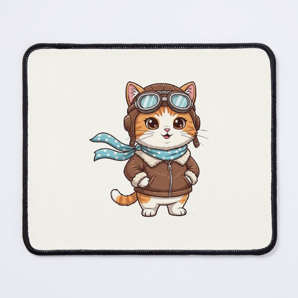 Item preview, Pilot Cat Illustration designed and sold by HoopeStylee.