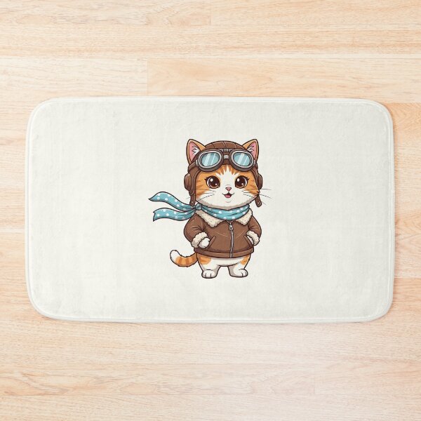 Item preview, Pilot Cat Illustration designed and sold by HoopeStylee.