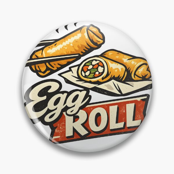 Item preview, Golden Egg Roll – Vintage Street Food Retro Logo designed and sold by Dax Studio.