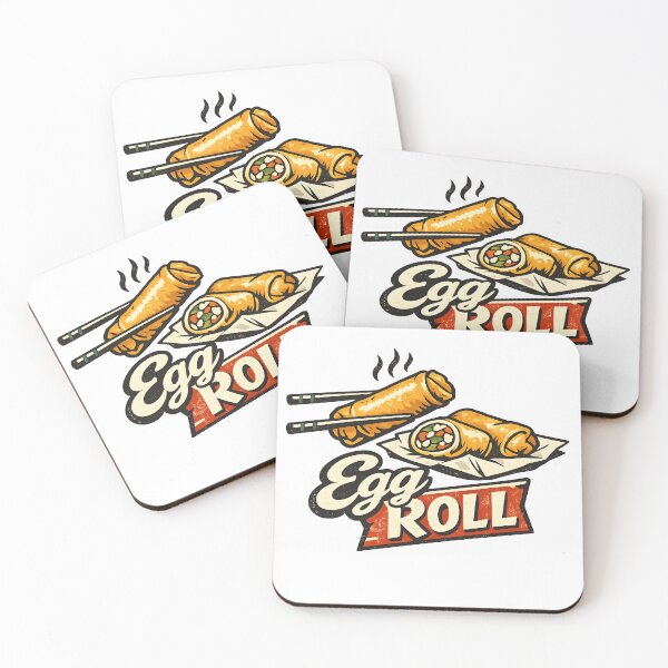 Item preview, Golden Egg Roll – Vintage Street Food Retro Logo designed and sold by Dax Studio.