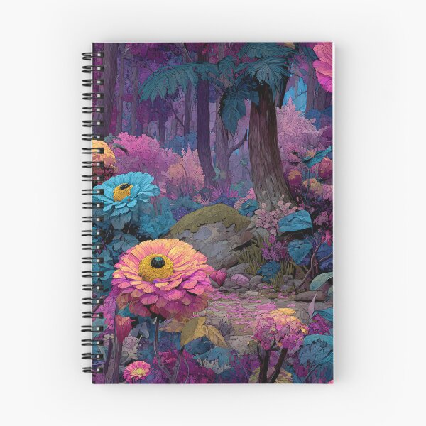 Item preview, Vibrant Surreal Flower Forest | Enchanting Psychedelic Nature Art designed and sold by MetroEnvision.