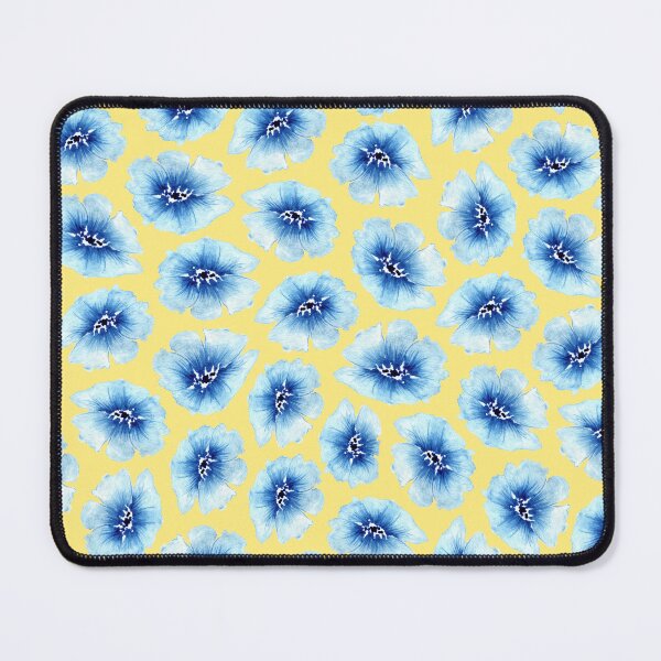 Item preview, Blue flowers pattern on a yellow backgroundUkrainian pattern, Petrykivka style, author's designed and sold by Sunflower-7.