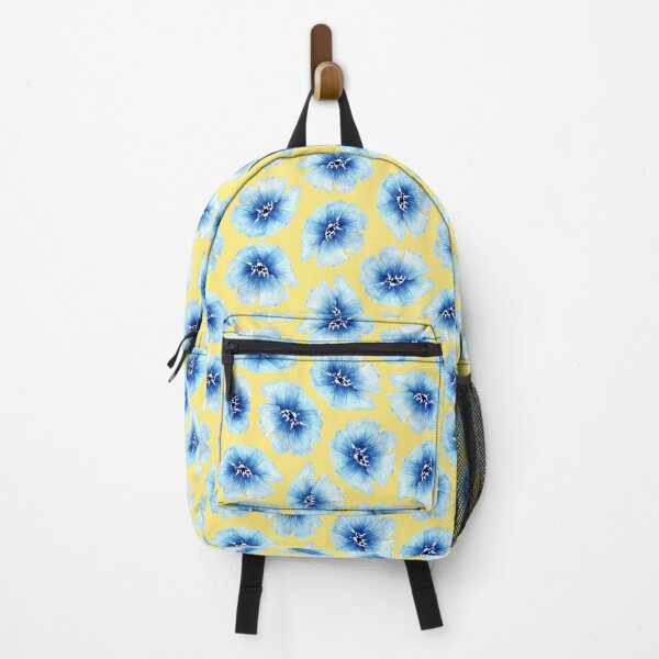 Item preview, Blue flowers pattern on a yellow backgroundUkrainian pattern, Petrykivka style, author's designed and sold by Sunflower-7.
