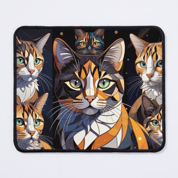 Item preview, Mosaic Calico Cat designed and sold by TinCatOutPost.