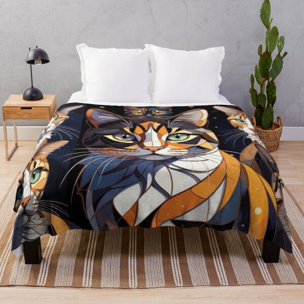 Item preview, Mosaic Calico Cat designed and sold by TinCatOutPost.