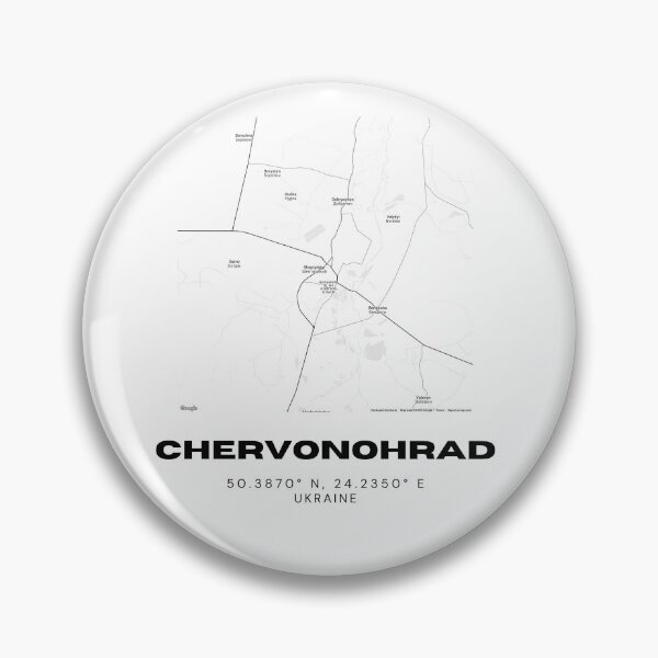 Item preview, Chervonohrad Ukraine Map Print | Coordinates Minimalist City Wall Art designed and sold by RM-Journey.