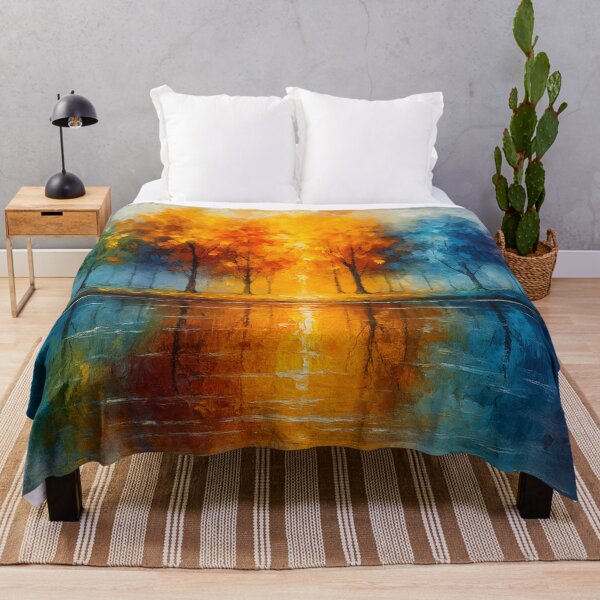 Item preview, Spectrum Grove - Colorful Trees Reflected in Water designed and sold by Joey Santiago.