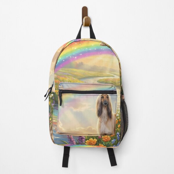 Item preview, Afghan Hound Rainbow Bridge Paradise Dog Art designed and sold by PetMemorialArt.