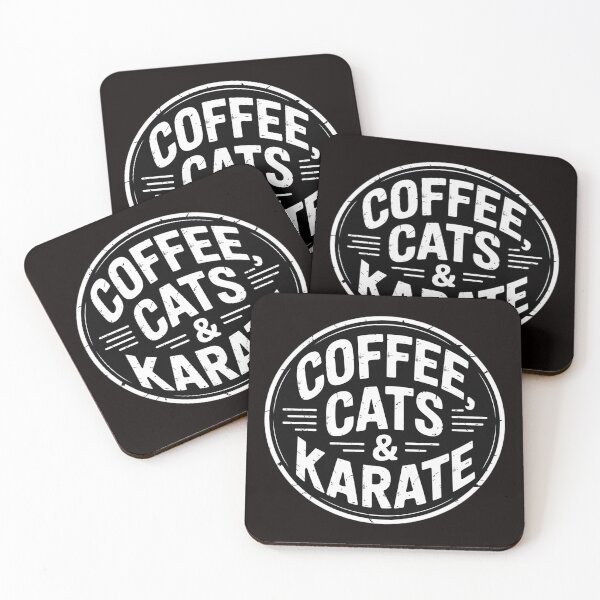 Item preview, Coffee Cats Karate Martial Arts Pet Lover Men Women Gift designed and sold by cherylbartlett.