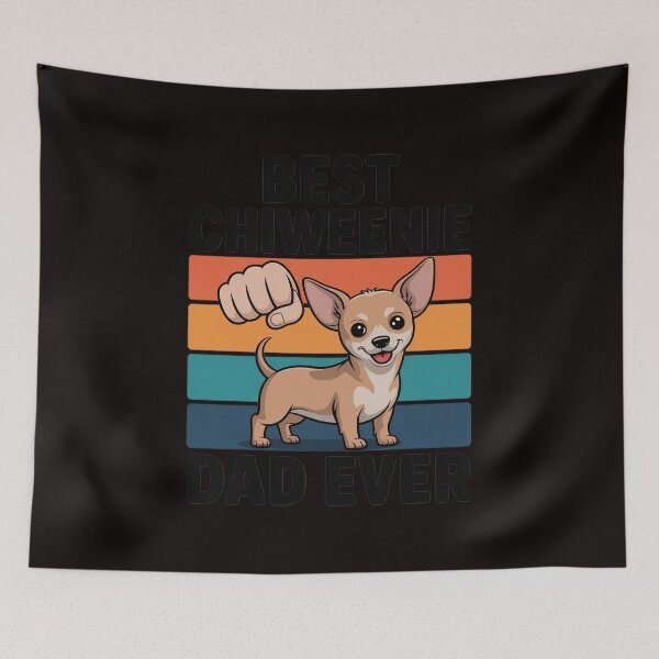 Item preview, Chiweenie Dog Dad Best Chiweenie Dad Ever designed and sold by cherylbartlett.