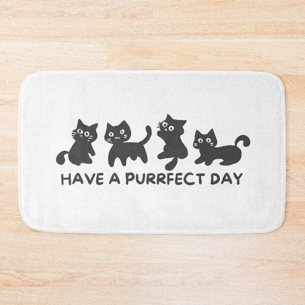 Item preview, have a purrfect day cute funny cartoon cat  designed and sold by CelestialEmber.