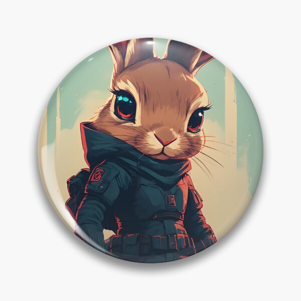Item preview, Cute Black Rabbit Superhero designed and sold by owi-art.