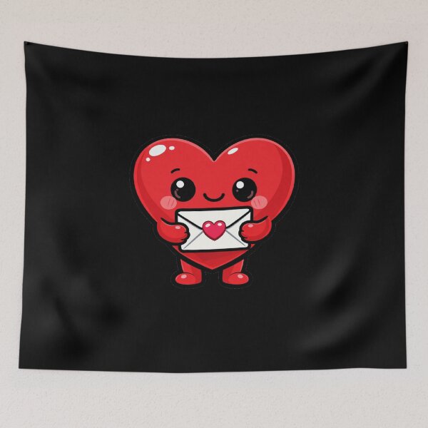 Item preview, Cute Heart with Love Letter – Promise Day Valentine designed and sold by Shtex.