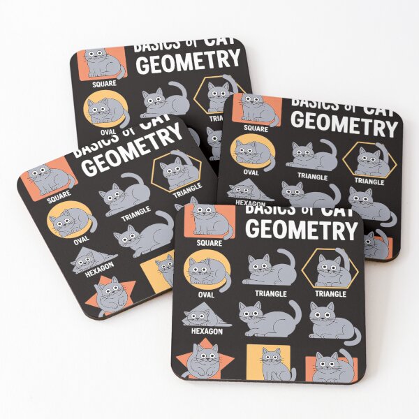 Item preview, Cat Geometry Math Cat Gifts For Cat Dad, Cat Mom, Kids designed and sold by cherylbartlett.