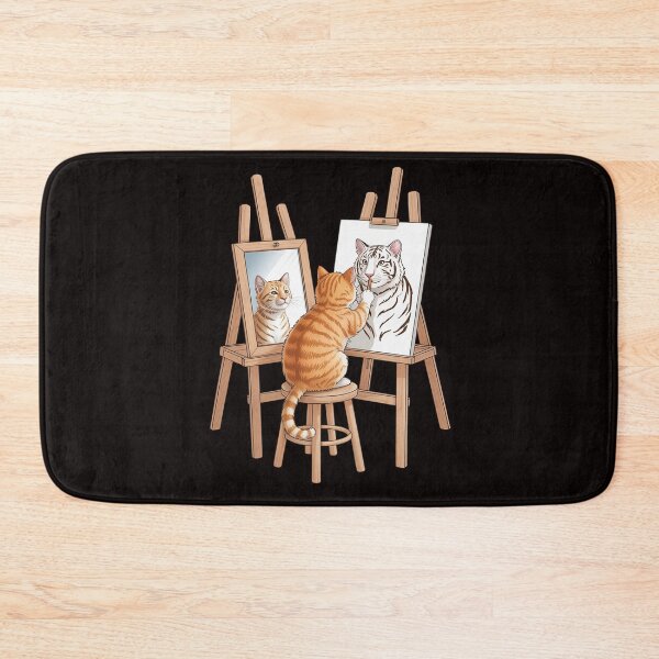 Item preview, Cat Painting Lion Artistic Animals Lover Novelty designed and sold by cherylbartlett.