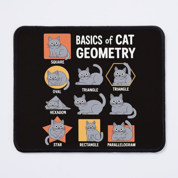 Item preview, Cat Geometry Math Cat Gifts For Cat Dad, Cat Mom, Kids designed and sold by cherylbartlett.