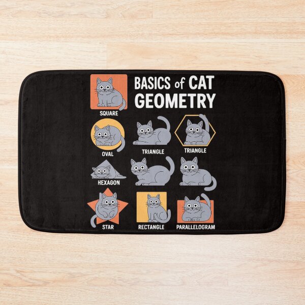 Item preview, Cat Geometry Math Cat Gifts For Cat Dad, Cat Mom, Kids designed and sold by cherylbartlett.