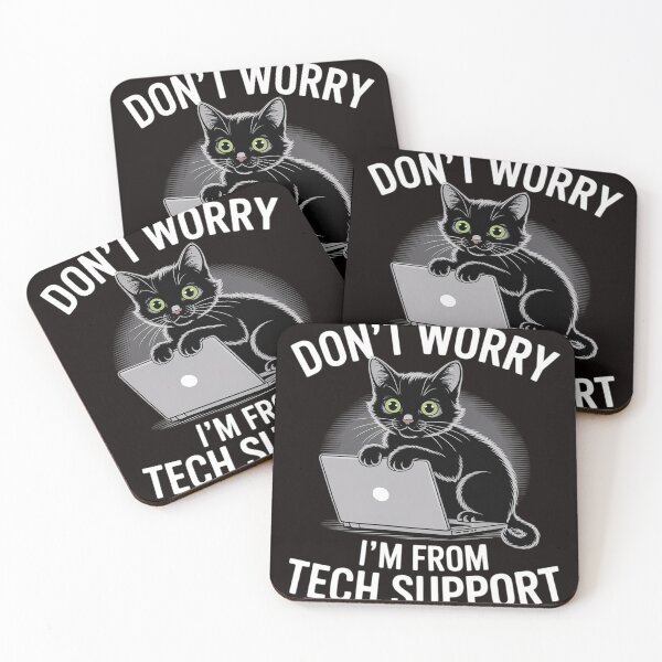 Item preview, Cat Don't Worry I'm From Tech Support designed and sold by cherylbartlett.