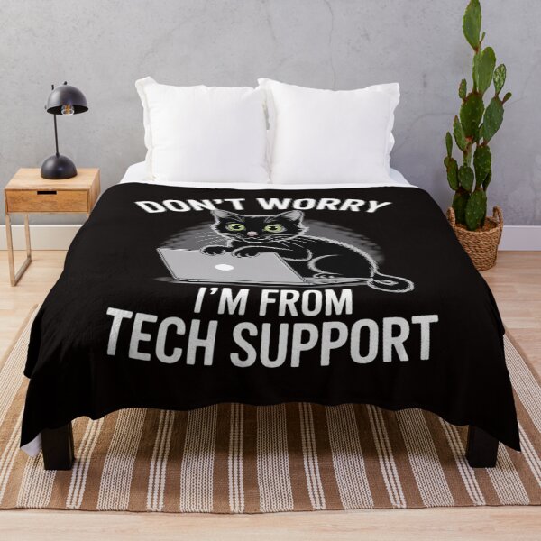 Item preview, Cat Don't Worry I'm From Tech Support designed and sold by cherylbartlett.