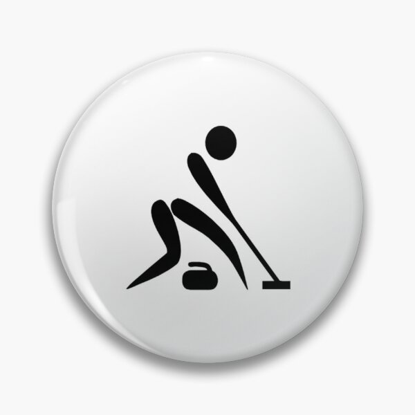 Item preview, ZPS Winter Sports Curling Silhouette designed and sold by ZaryaParx.