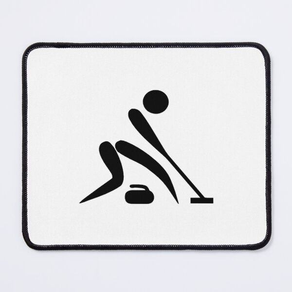 Item preview, ZPS Winter Sports Curling Silhouette designed and sold by ZaryaParx.