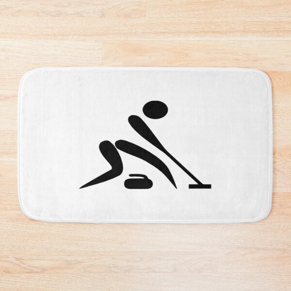 Item preview, ZPS Winter Sports Curling Silhouette designed and sold by ZaryaParx.