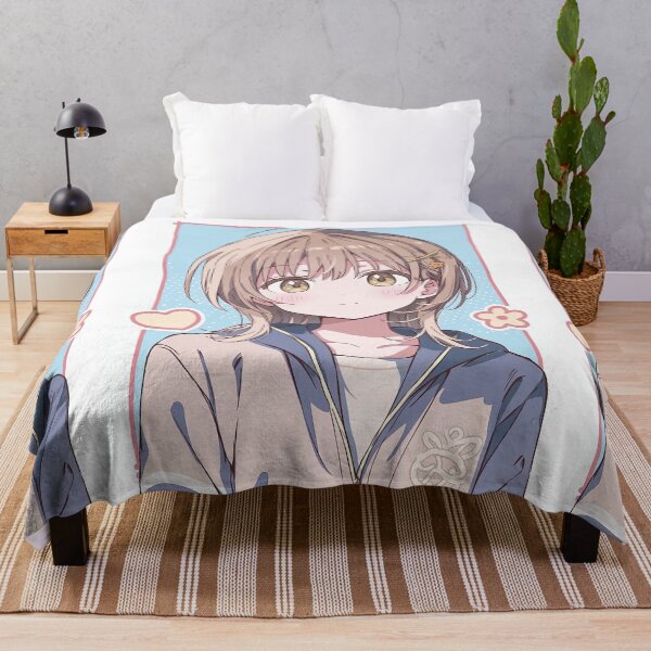 Artikelvorschau, Schüchternes Anime-Mädchen mit kurzen Haaren im Hoodie entworfen und verkauft von Piotrek0001.