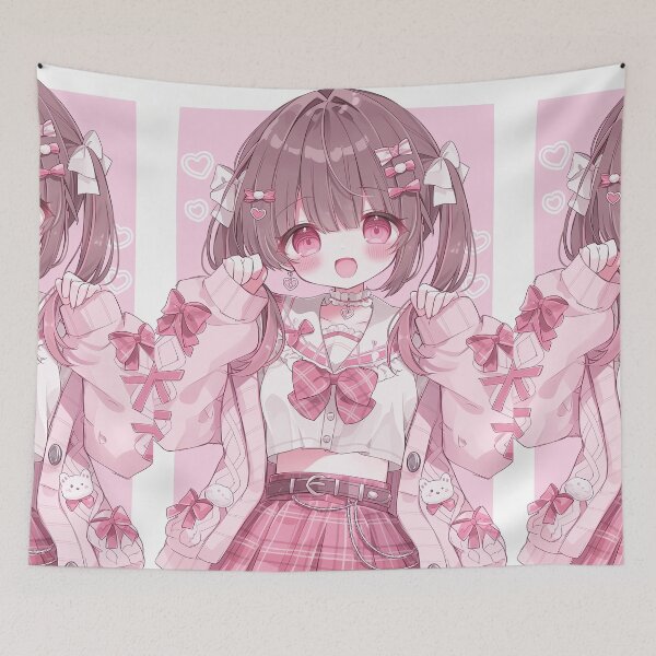 Item preview, Cute Anime Girl with Black Twintails designed and sold by Piotrek0001.