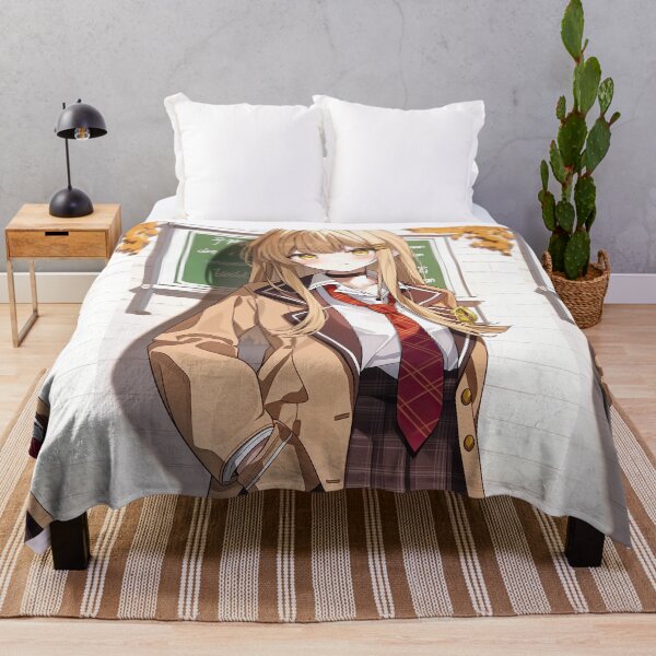 Item preview, Blonde Anime Student Standing by Chalkboard designed and sold by Piotrek0001.