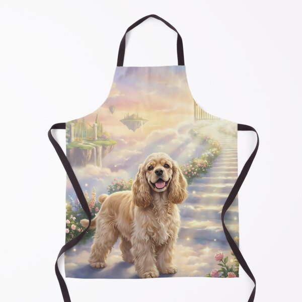 Item preview, American Cocker Spaniel Stairway to Heaven Dog Art designed and sold by PetMemorialArt.