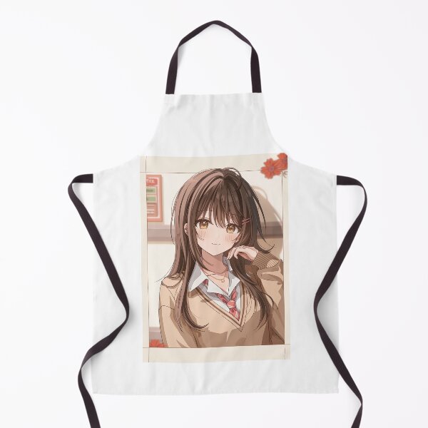 Item preview, Friendly Anime Girl with Long Brown Hair designed and sold by Piotrek0001.