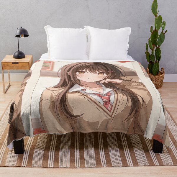 Item preview, Friendly Anime Girl with Long Brown Hair designed and sold by Piotrek0001.
