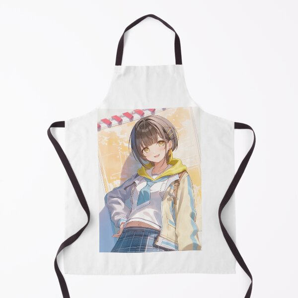 Artikelvorschau, Lässiges Anime-Mädchen mit kurzem braunem Haar entworfen und verkauft von Piotrek0001.