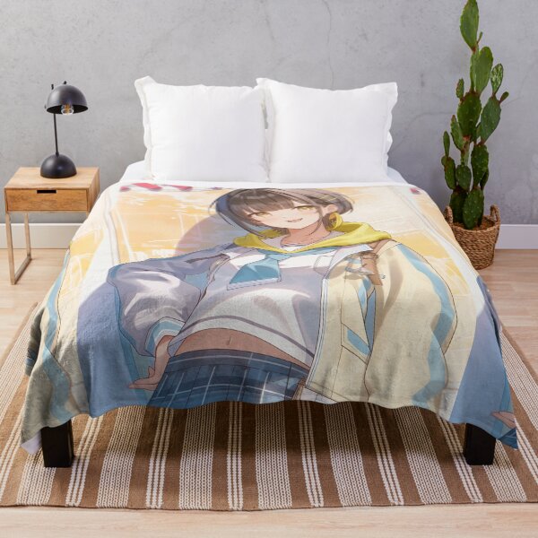 Artikelvorschau, Lässiges Anime-Mädchen mit kurzem braunem Haar entworfen und verkauft von Piotrek0001.