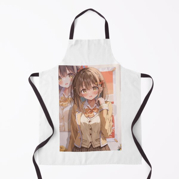 Item preview, Cute Anime Girl with Braided Brown Hair designed and sold by Piotrek0001.