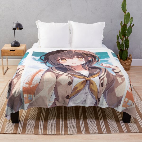 Item preview, Messy Hair Anime Girl Golden Hour Portrait designed and sold by Piotrek0001.