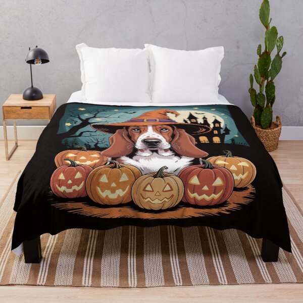 Item preview, Basset Hound Witch Halloween Dog Lover Puppy designed and sold by cherylbartlett.
