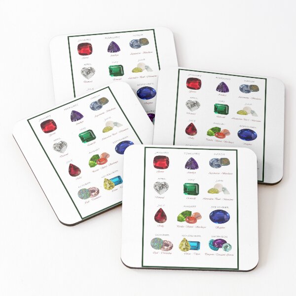 Item preview, Birthstone chart International  designed and sold by DigitalGemArt.